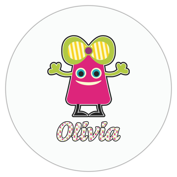 Pink Monsters & Stripes Drink Topper - XLarge - Single