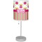 Pink Monsters & Stripes Drum Lampshade with base included