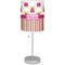 Pink Monsters & Stripes Lamp with Drum Shade (Personalized)