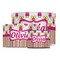 Pink Monsters & Stripes Drum Lampshades - MAIN