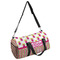 Pink Monsters & Stripes Duffle bag with side mesh pocket