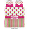 Pink Monsters & Stripes Duvet Cover Set - Queen - Approval