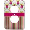 Pink Monsters & Stripes Electric Outlet Plate - Glossy