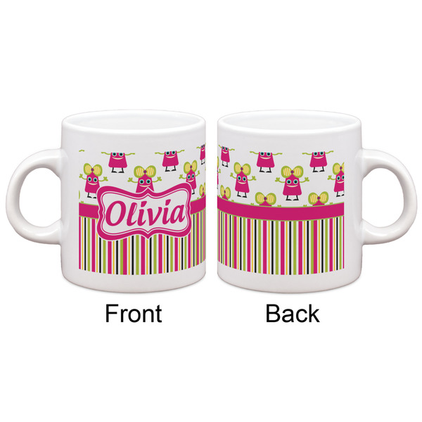 Pink Monsters & Stripes Espresso Cup - Apvl