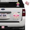 Pink Monsters & Stripes Exterior Car Accessories