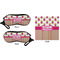 Pink Monsters & Stripes Eyeglass Case & Cloth (Approval)
