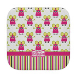 Pink Monsters & Stripes Face Towel (Personalized)