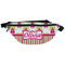 Pink Monsters & Stripes Fanny Pack - Front