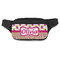 Pink Monsters & Stripes Fanny Packs - FRONT