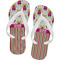 Pink Monsters & Stripes Flip Flops (Personalized)