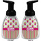 Pink Monsters & Stripes Foam Soap Bottle (Front & Back)