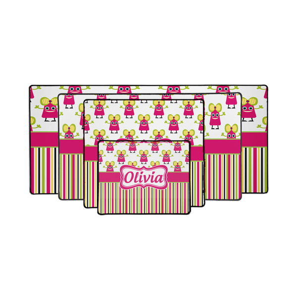 Pink Monsters & Stripes Gaming Mats - PARENT/MAIN
