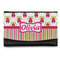 Pink Monsters & Stripes Genuine Leather Women's Wallet - Small (Personalized)