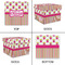 Pink Monsters & Stripes Gift Boxes with Lid - Canvas Wrapped - Medium - Approval