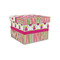 Pink Monsters & Stripes Gift Boxes with Lid - Canvas Wrapped - Small - Front/Main