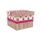 Pink Monsters & Stripes Gift Box with Lid - Canvas Wrapped - Small (Personalized)