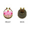 Pink Monsters & Stripes Golf Ball Hat Clip Marker - Apvl - GOLD