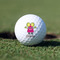 Pink Monsters & Stripes Golf Ball - Non-Branded - Front Alt