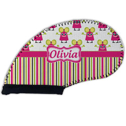 Pink Monsters & Stripes Golf Club Iron Cover - Single (Personalized)