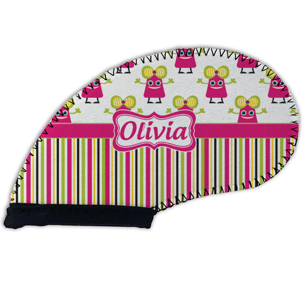 Pink Monsters & Stripes Golf Club Covers - FRONT