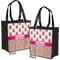 Pink Monsters & Stripes Grocery Bag - Apvl