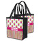 Pink Monsters & Stripes Grocery Bag - MAIN