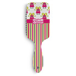 Pink Monsters & Stripes Hair Brushes (Personalized)