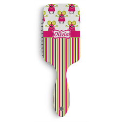 Pink Monsters & Stripes Hair Brushes (Personalized)