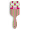 Pink Monsters & Stripes Hair Brush - Front View