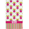 Pink Monsters & Stripes Personalized All Over Print Hand Towel