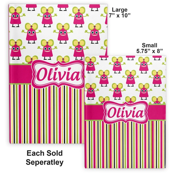 Pink Monsters & Stripes Hard Cover Journal - Compare