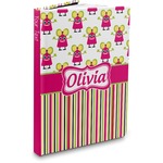 Pink Monsters & Stripes Hardbound Journal (Personalized)