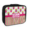 Pink Monsters & Stripes Insulated Lunch Bag (Personalized)