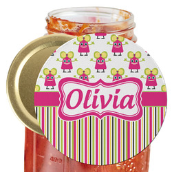 Pink Monsters & Stripes Jar Opener (Personalized)