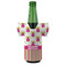 Pink Monsters & Stripes Jersey Bottle Cooler - FRONT (on bottle)