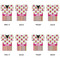 Pink Monsters & Stripes Jersey Bottle Cooler - Set of 4 - APPROVAL