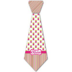 Pink Monsters & Stripes Iron On Tie - 4 Sizes w/ Name or Text