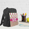 Pink Monsters & Stripes Kid's Backpack - Lifestyle