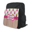 Pink Monsters & Stripes Kid's Backpack - MAIN