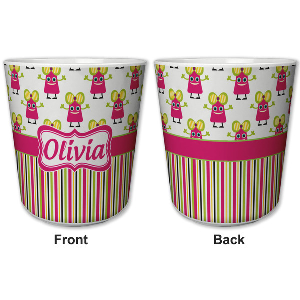 Pink Monsters & Stripes Kids Cup - APPROVAL