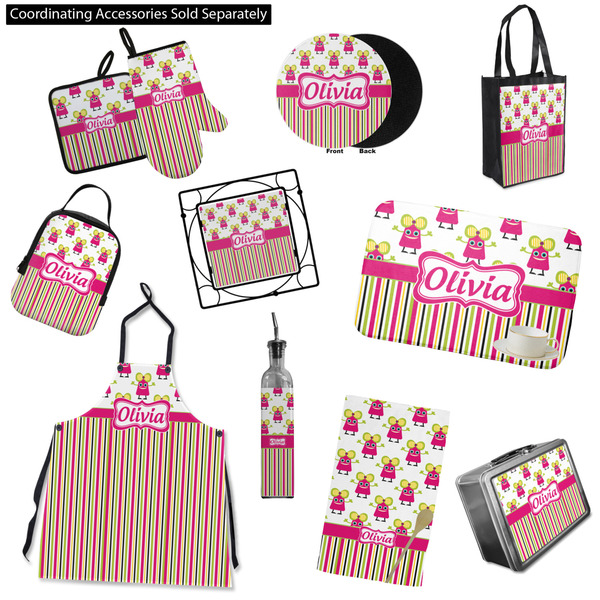 Pink Monsters & Stripes Kitchen Accessories & Decor