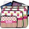 Pink Monsters & Stripes Laptop Case Sizes