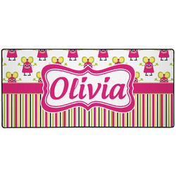 Pink Monsters & Stripes Gaming Mouse Pad (Personalized)