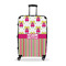 Pink Monsters & Stripes Large Travel Bag - With Handle