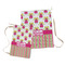 Pink Monsters & Stripes Laundry Bag - Both Bags