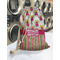 Pink Monsters & Stripes Laundry Bag in Laundromat