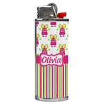 Pink Monsters & Stripes Case for BIC Lighters (Personalized)