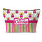 Pink Monsters & Stripes Makeup Bag (Personalized)