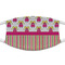 Pink Monsters & Stripes Cloth Face Mask (T-Shirt Fabric)