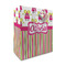 Pink Monsters & Stripes Medium Gift Bag (Personalized)